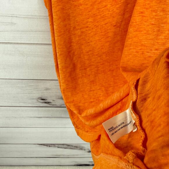 GAP‎ Orange Racerback Tank Top Burnout Tee Size M Womens - Picture 3 of 5